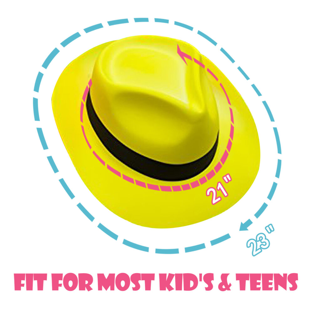 Neon Retro Party Hats - Image 4