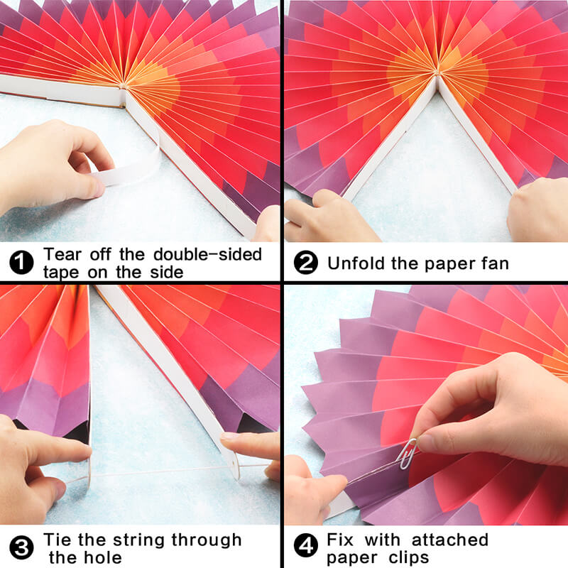 Hanging Paper Fans Novelty Place