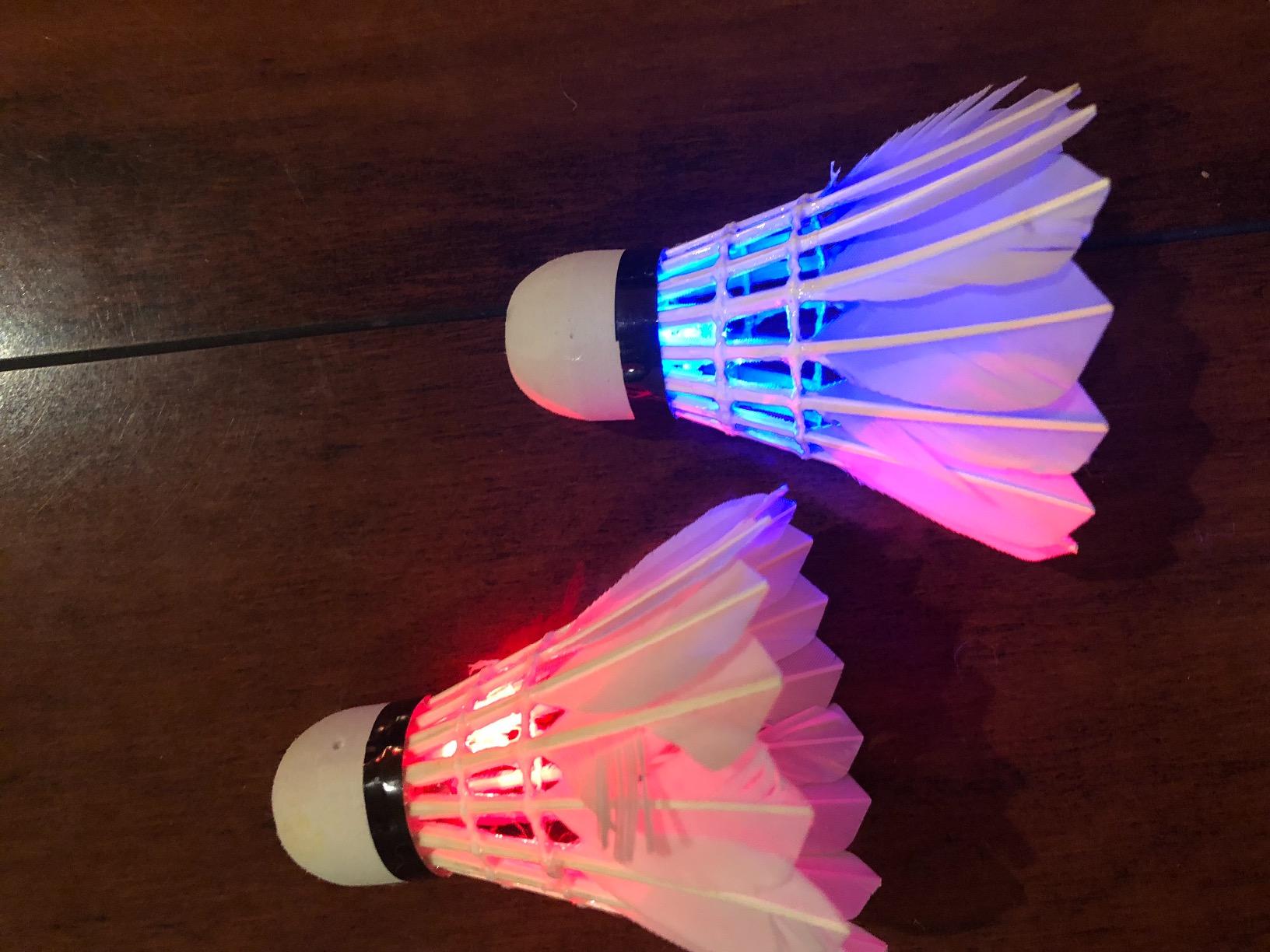 Led Badminton Shuttlecock Set Novelty Place
