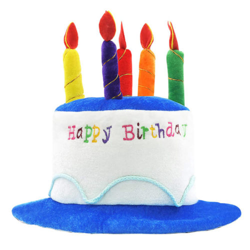 Plush Happy Birthday Cake Hat (3)