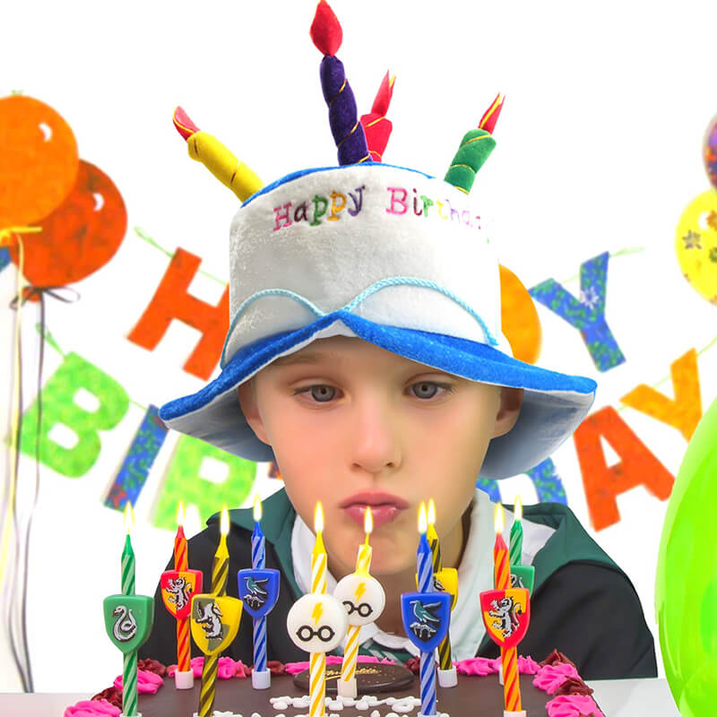 Plush Happy Birthday Cake Hat (6)