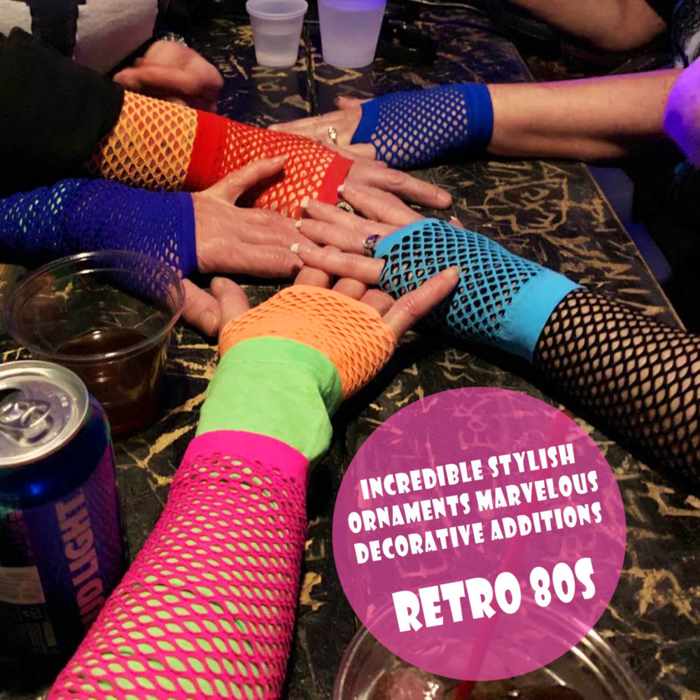 Fingerless Diva Fishnet Gloves (12Pcs) - Image 4