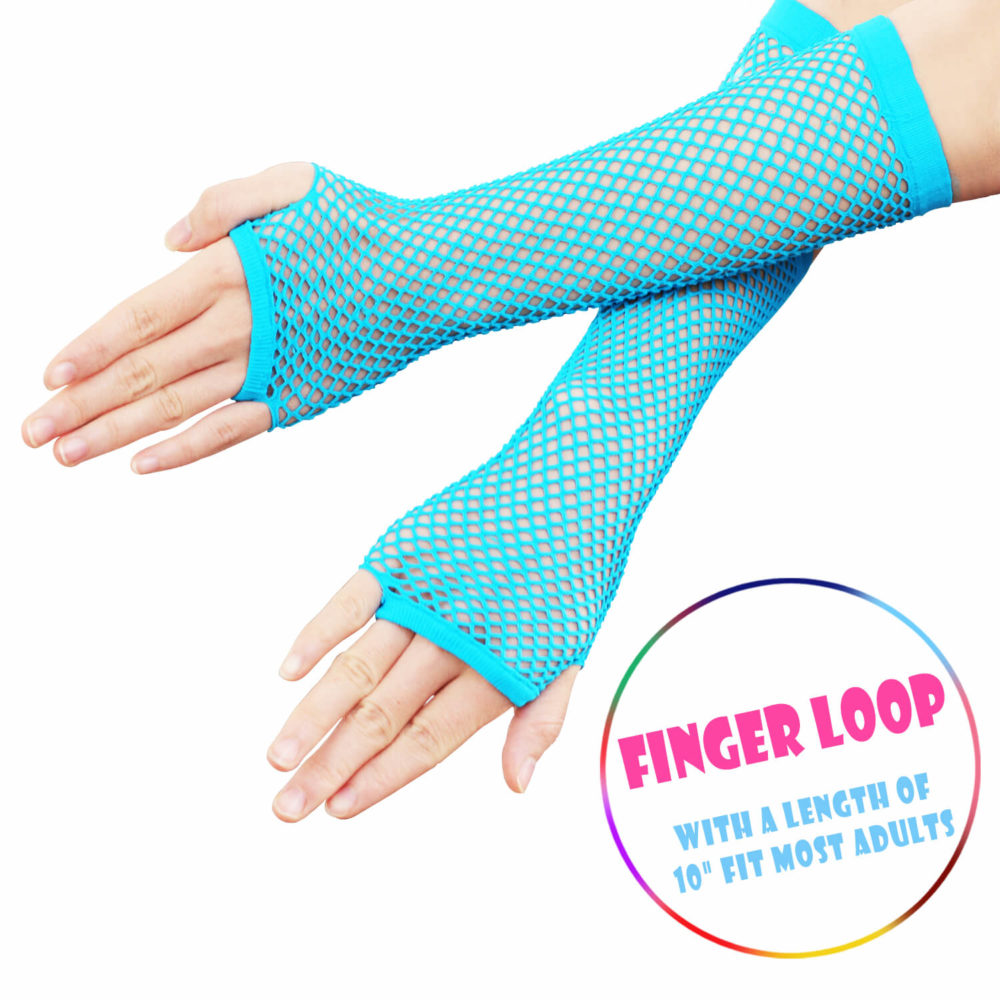Fingerless Diva Fishnet Gloves (12Pcs) - Image 5