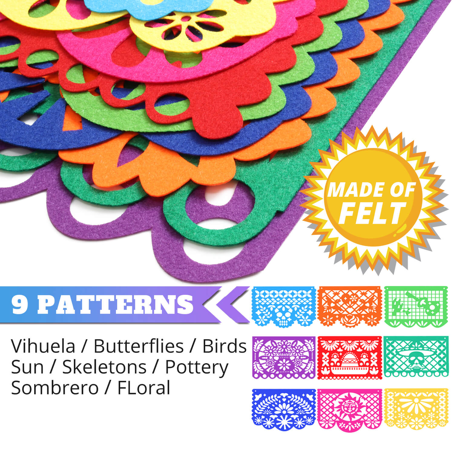 Decorate with Felt Papel Picado – Days United