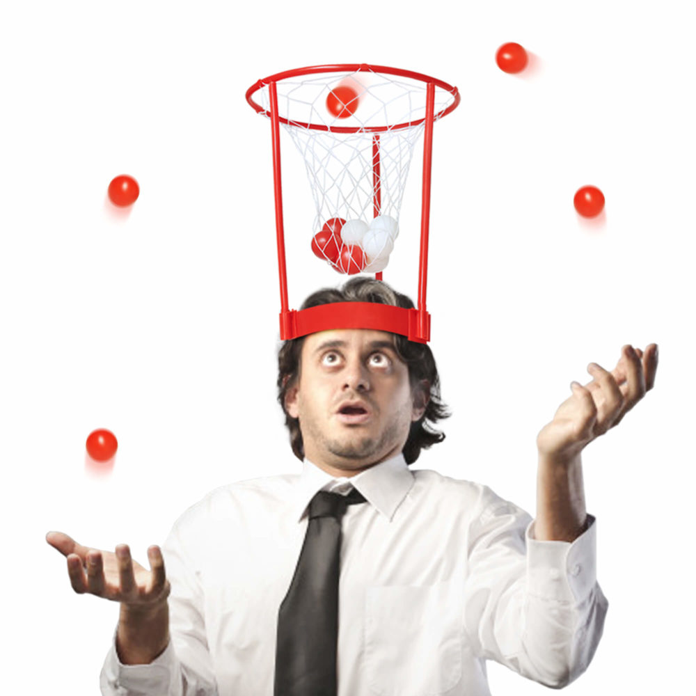 Head Basketball Hoop Party Game Set for Kids & Adults