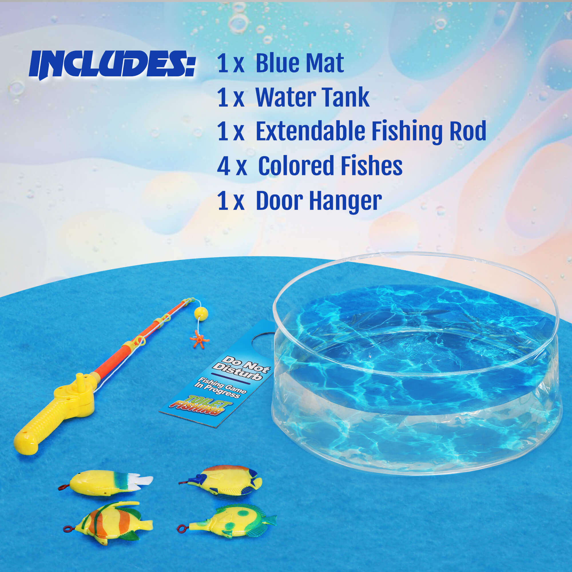 Potty Fisher Toilet Fishing Game Set for Kids & Adults