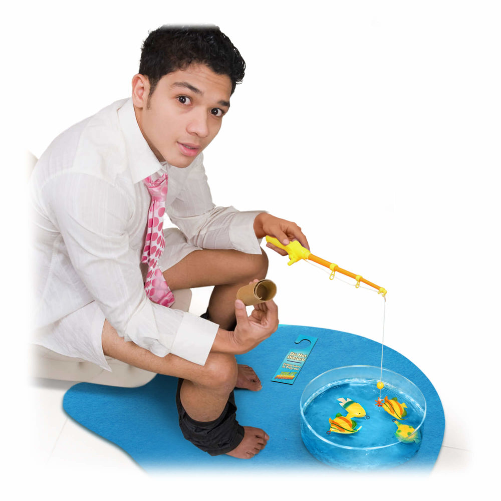Potty Fisher Toilet Fishing Game Set for Kids & Adults