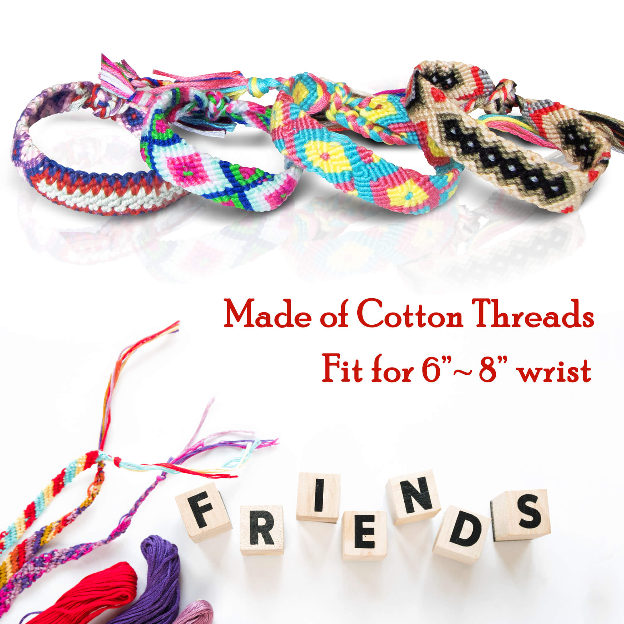 200 Pieces Friendship Bracelets Bulk Handmade Braided String Colorful Braid  Friendship Cords Strand Bracelet Party Supply Favors for Girl Women Teen