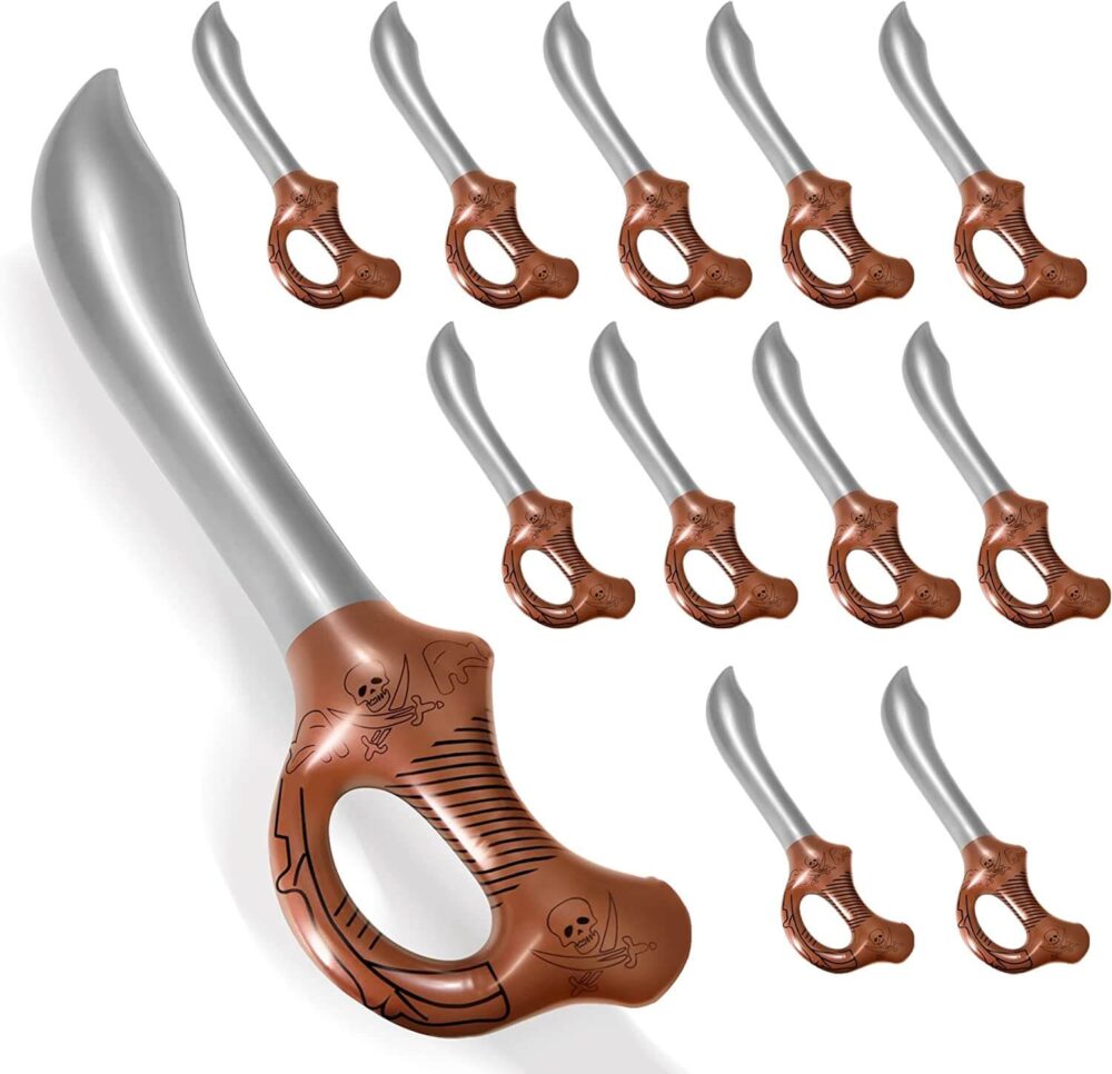 Inflatable Pirate Swords 12 Pcs