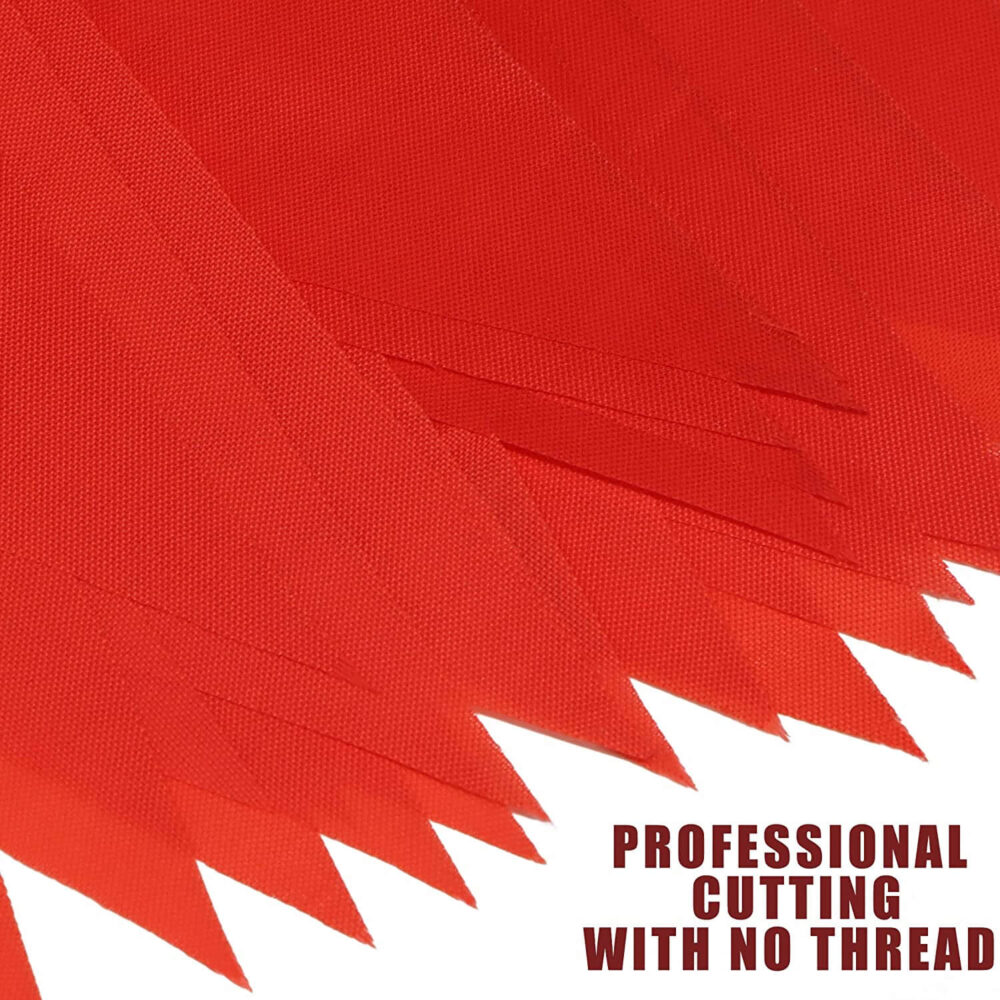 Red Pennant Banner - 36 Feet 30 Flags - Image 3