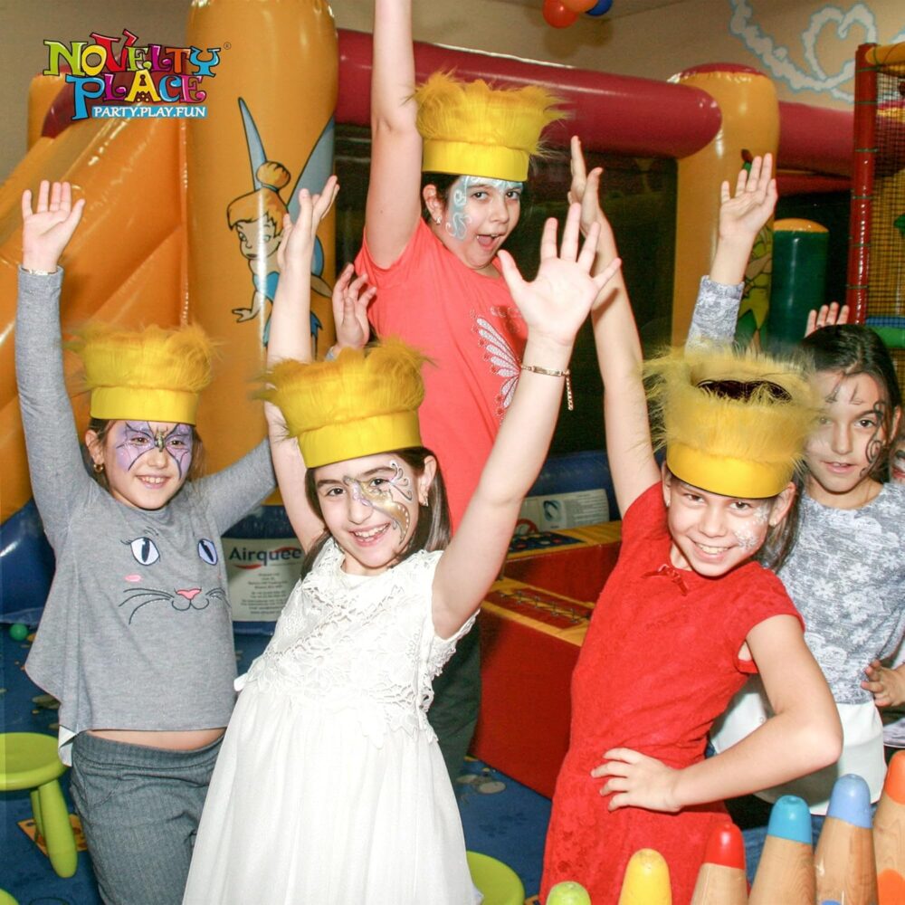 Yellow Hairy Costume Headband