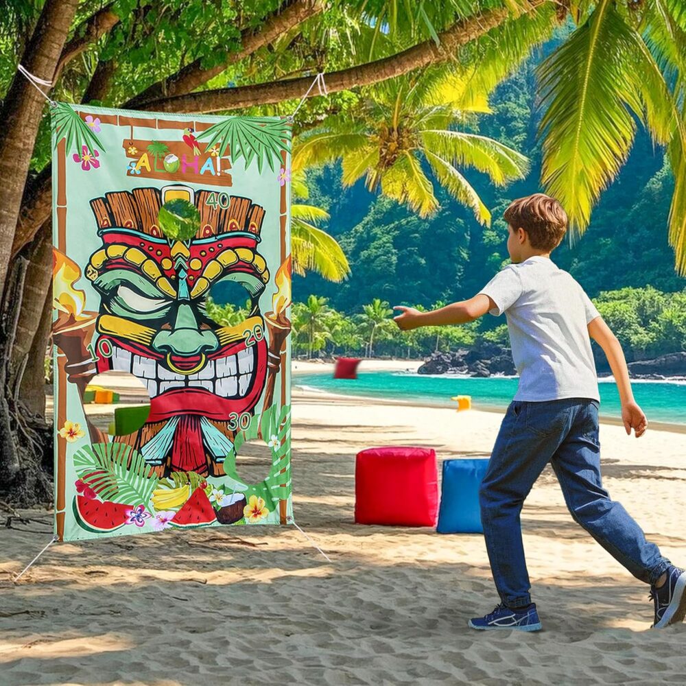 Toss Game Set Banner with 4 Bean Bags