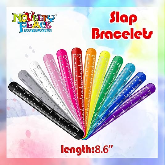 Ruler Slap Bracelets Silicone Wristband