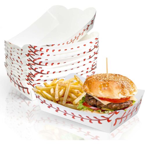 Baseball Party Paper Food Trays